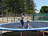 Tyler and Brett on the trampoline