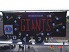 A banner for the Giants