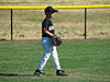 Tyler playing in the outfield