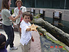 Tyler holding up a starfish