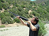 Ryan shooting the shotgun