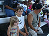 Jordan, Tyler, and Ken waiting to watch the dolphin show