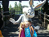 Jordan, Catelyn, and Payton with Bugs Bunny