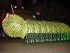 A caterpillar float