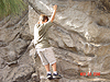 Tyler rock climbing