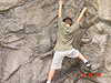 Tyler rock climbing