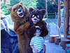 Tyler with the bears from 'Brother Bear'