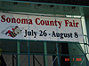The Sonoma County Fair sign