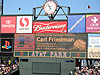 The AT&T Park sign