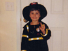 Tyler's fireman costume