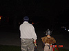 Ken and Tyler walking in the dark