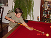 Tyler playing pool