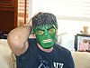 Ryan in Hunter's Hulk mask