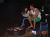Dave and Heidi by the campfire