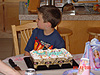 Tyler getting ready to have some cake