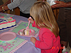 Jordan eating her cake