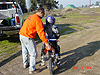 Ken helping Tyler with his KTM for the first time