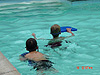 Tyler and Shawn swimming