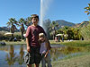 Tyler and Jordan in front of Old Faithful