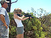 Tanya shooting Tyler's new gun