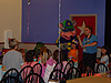 Chuck E. Cheese singing and dancing for Kyra