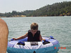 Tyler getting ready for a ride