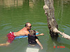 Ken and Tyler taking a dip