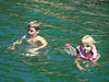 Tyler and Jordan swimming