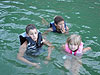 Tyler, Kevin, and Jordan swimming
