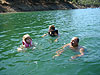 Tyler, Jordan, and Ken in the lake