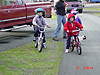 Tyler and Destry on their bikes