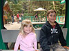 Jordan and Tyler on the tram for the Sky Trail