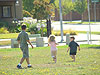 Another picture of the kids running
