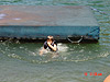 Tyler jumping off the dock