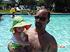 Jordan and Ken in the KOA pool