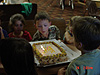 Riley blowing out the candles