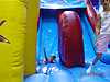 Tyler going down one of the slides