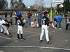 Tyler with some of the other major league players helping the t-ball players