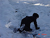 Tyler making snowballs