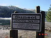 The sign for the Sunset launching ramp