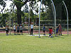 Nathan doing the softball throw