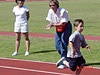Tyler running around the track