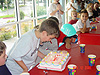 Tyler blowing out the candles