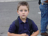 Tyler in front of his school on the first day