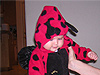 Jordan in her ladybug costume