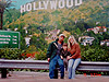 Ken, Tanya, and Tyler in front of the Universal Studios Hollywood sign