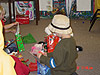 Tyler opening up his presents