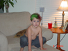 Tyler with his Christmas hair