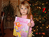 Jordan with her new pop-up book from Heidi