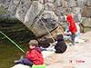 Tyler, Riley, Destry, and John all fishing